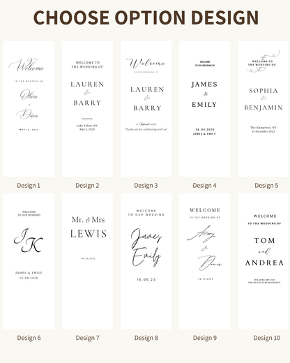 Personalised Wedding Welcome Sign