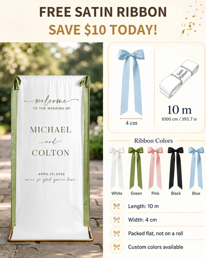 Personalised Wedding Welcome Sign