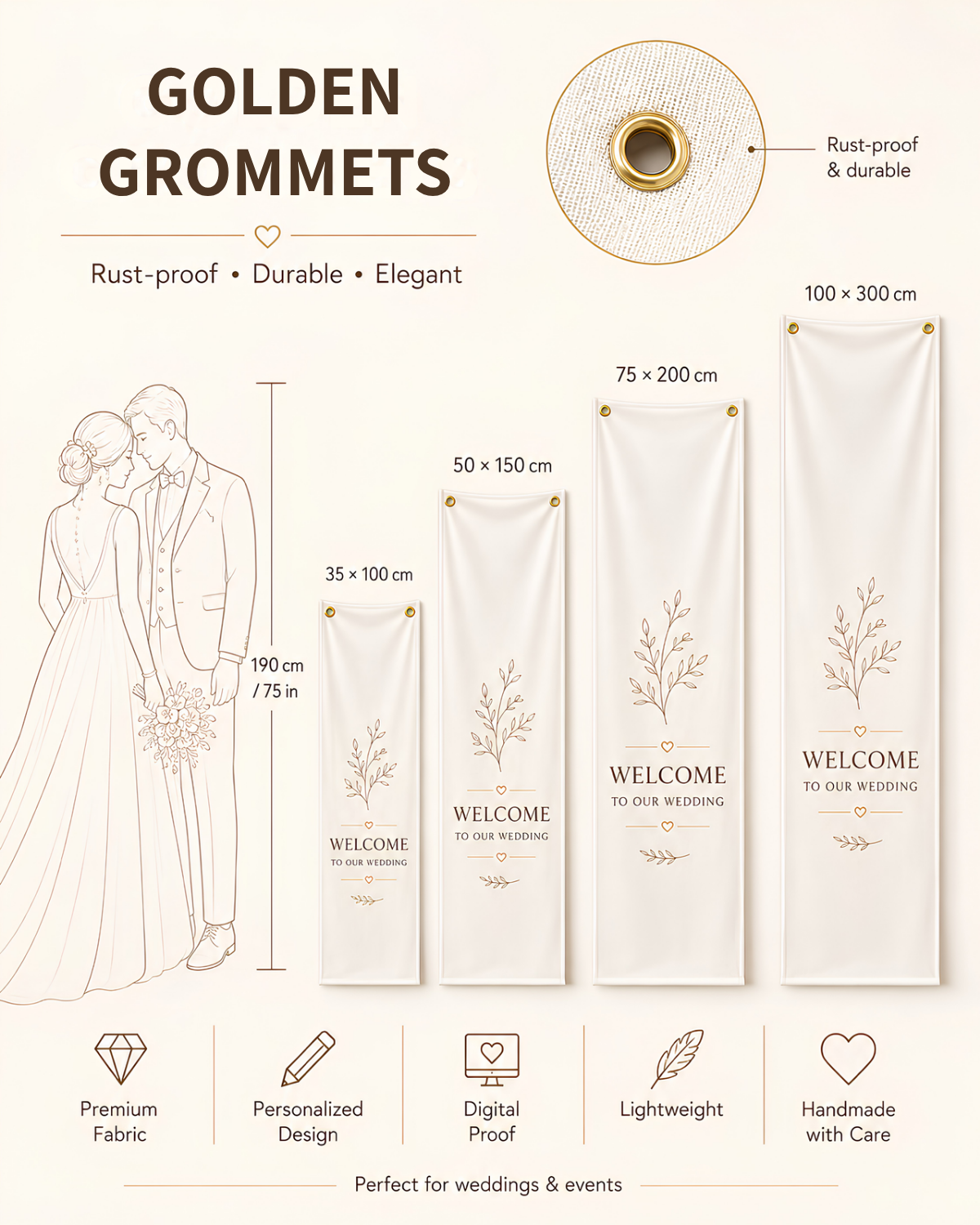 Personalised Wedding Welcome Sign