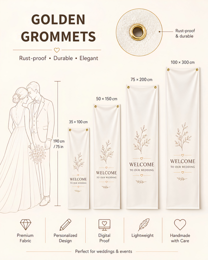 Personalised Wedding Welcome Sign