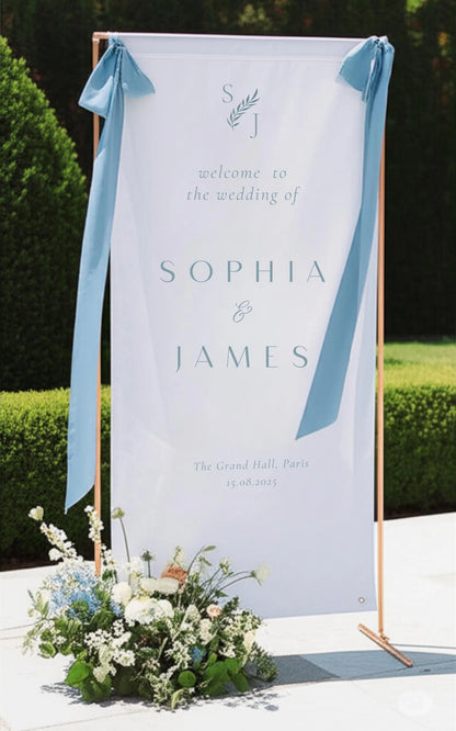 Custom Linen Welcome Sign