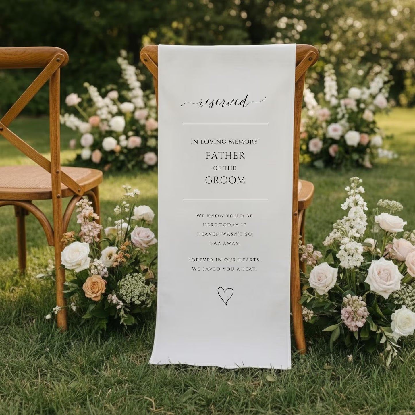 Loving Memory Wedding Sign