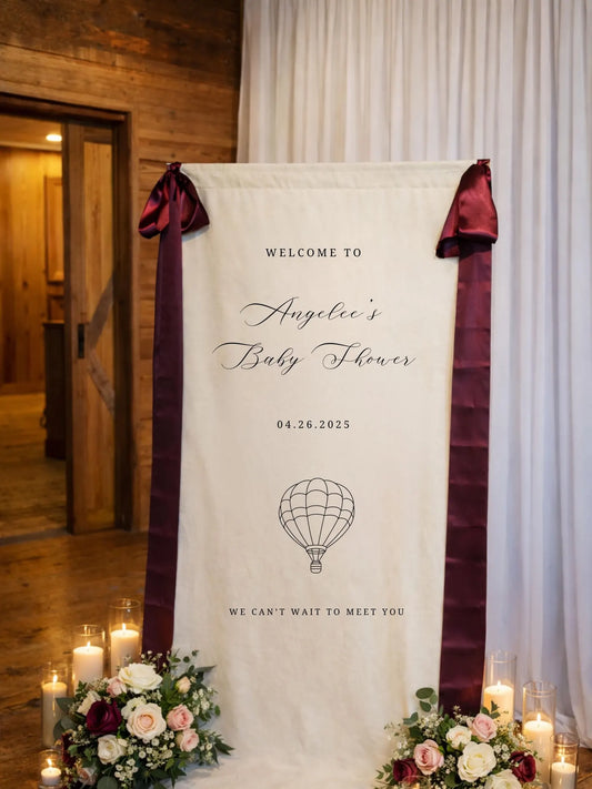 Classic Linen Welcome Sign
