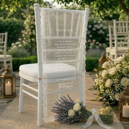 Memorial Wedding Chair Sign
