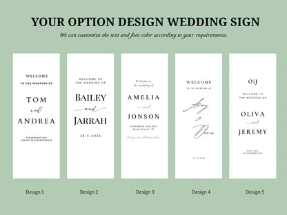 Modern Sheer Lace Welcome Sign